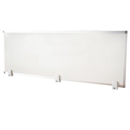Tabla magnetica alba 40x120 cm, dubla fata, cu rama aluminiu si suport birou