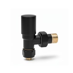 Supapa unghiulara neagra Leziter 90° din alama, pentru radiator portprosop