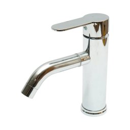 Baterie înalta pentru lavoar baie, monocomanda, inox crom lucios