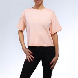 Champion Tricou pentru femei Cropped Peach M