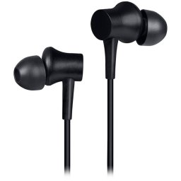 Căști Xiaomi Mi In-Ear Basic, 10 mm, cu cablu, 20 Hz–20 kHz, microfon încorporat, 3,5 mm, negru