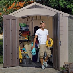 Casuta de gradina Factor 8x6 Indoor STD - BRW557- Bej- taupe
