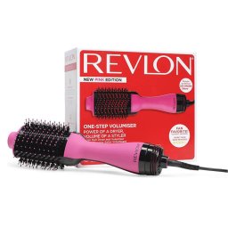 Perie fixa One-Step Hair Dryer and Volumizer pentru par mediu si lung Roz