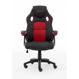 Scaun Gaming Stuhl GS-40 PU + Fabric, Negru / Rosu