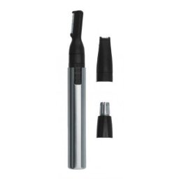 Aparat de tuns Trimmer nas, urechi si sprancene 05640-616, doua capete, baterie AA, material lame otel, argintiu