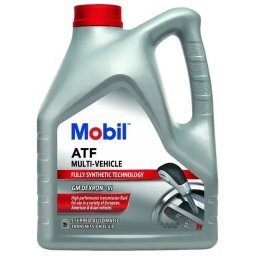 Ulei transmisie automata ATF Mobil 4L SAE: DEXRON VI (II-III) ATF Multi-Vehicle Aplicatii: transmisii automate cu convertizor sisteme hidraulice servodirectie Pentru lista completa de aplicatii consultati