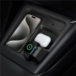 Spigen Tesla 3 in 1 Wireless Charging Hub Mount, black - Tesla Model 3 2024