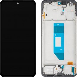 Piese si componente Display cu Touchscreen Xiaomi Redmi Note 14 4G, cu Rama, Versiune Globala, Negru, Service Pack 560001000O700