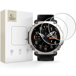 Sticlă de protecție ecran Tech-Protect GLASS FIT+ 2-PACK ULTRA 2, Set 2 buc pentru Amazfit T-REX – Transparent