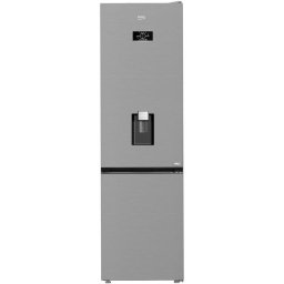 Combina frigorifica Combina frigorifica Beko B3RCNA404HDXB1, 355 l, Clasa E, No Frost, HarvestFresh, Dozator apa, AeroFlow, H 203.5 cm, Argintiu