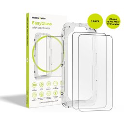 EasyGlass with Applicator iPhone 16 Pro Max/17 Pro Max, 2 pack