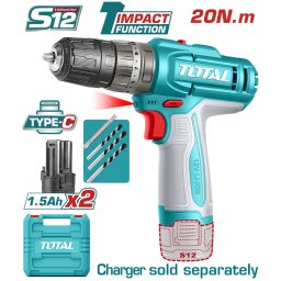TOTAL - MASINA DE GAURIT CU PERCUTIE - 12V -1.5Ah (NU INCLUDE INCARCATOR)