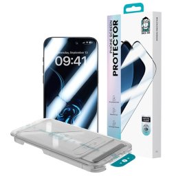 Folie de sticlă premium Benks Ultra Shield HD, cu aplicator inclus, pentru Apple iPhone 17 Pro Max - transparentă
