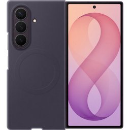 Husa Silicone Magnet Cover do Galaxy Z Fold 8 Ultra violet