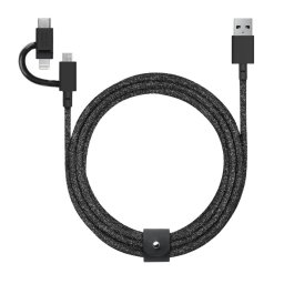 Native Union Belt Cable Universal (USB-A - USB-C, Micro USB, Lightning) 2m, cosmos