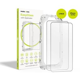 EasyGlass with Applicator iPhone 15 Pro, 2 pack