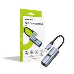 Mobile Origin 3in1 CompactHub HB1 - USB-A, USB-C, HDMI, USB-C Cable