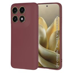 Husa Husa pentru Motorola Edge 70 Pro - Techsuit SoftFlex - Plum Red
