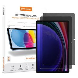 Folie pentru Samsung Galaxy Tab S9 / S9 FE / S10 FE / S10 Lite (set 2) - Techsuit ArmorGlass CrystalHD - Privacy