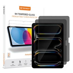 Folie pentru iPad Pro 13 (2024) / iPad Pro 13 (2025) / iPad Air 13 (2024 / 2025 / 2026) (set 2) - Techsuit ArmorGlass CrystalHD - Privacy