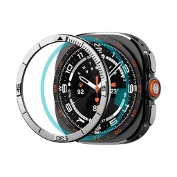 Rama pentru Samsung Galaxy Watch Ultra 2 - Spigen Bezel Tune Pilot (ACS11616) - Silver