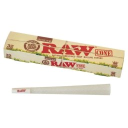 Raw Conuri pre-rulate King Size din canepa organica x32