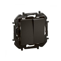 Legrand - Comutator dublu în serie nr. 5 fără ramă NILOE negru