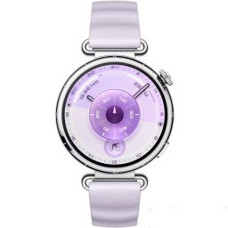 Ceas Smartwatch Huawei Watch GT 6, 41mm, Bluetooth, NFC, Steel Stainless Steel Case, Purple Fluoroelastomer Strap