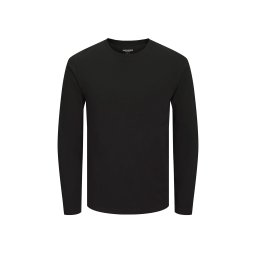 JACK & JONES Bluză Jjeorganic Basic O-Neck 12279538 C-N10 black