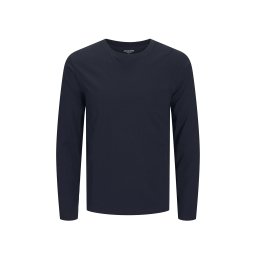 JACK & JONES Bluză Jjeorganic Basic O-Neck 12279538 19-3923 TCX navy blazer