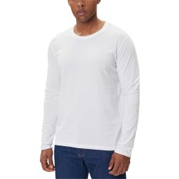 JACK & JONES Bluză Jjeorganic Basic O-Neck 12279538 C-N100 white