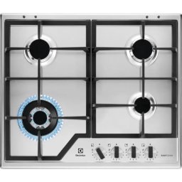 Plita Incorporabila Electrolux KGS64362XX | Gaz, 4 Arzatoare, Wok, Inox, 59.5x51x4cm