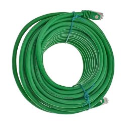 Cablu ecranat FTP, Lanberg 41918, cat 6, mufat 2xRJ45, lungime 20m, AWG 26, 250 MHz, de legatura retea, ethernet, Verde