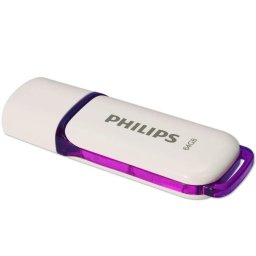 Memorie USB Philips 64 GB Snow Edition, FM032FD70B, USB 2.0, violet