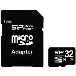 Card memorie Silicon-Power Micro SDHC 32 GB Clasa 10 + Adaptor SD