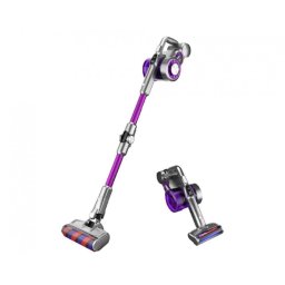 Aspirator vertical Jimmy JV85 PRO, putere 550W, autonomie 70 de minute, 0.6L, acumulator interschimbabil, tub flexibil pentru aspirarea cu usurinta a zonelor joase, display LED, violet/argintiu