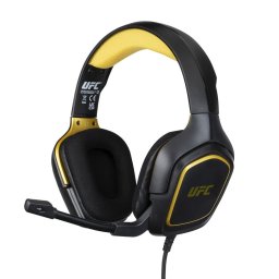 Casti Gaming Konix UFC, cu microfon, Prin cablu, Banda de fixare pe cap, USB Tip-A, Negru - Galben