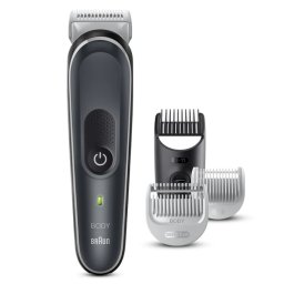 Aparat de tuns Braun Body Groomer 5 BG5340, cu pieptene, Gri-Alb
