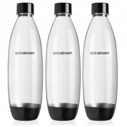 Set 3x Sticle 1L pentru Apa SodaStream, Transparent, Reutilizabile