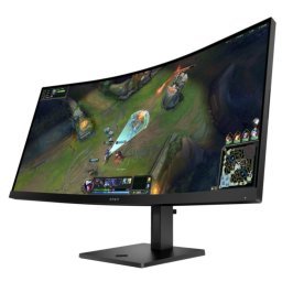 Monitor Gaming VA LED, HP OMEN 34c G2, 34 inch, WQHD 3440 x 1440, HDMI, DisplaypPort, Ecran curbat, Boxe, 180 Hz, 1 ms, Negru