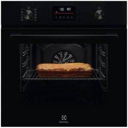 Cuptor electric incorporabil Electrolux LOF4P06BK, 65 l, Autocuratare pirolitica, Timer cu display electronic, 25 de programe predefinite, Grill, Blocare de siguranta pentru copii, Clasa eficienta energetica A+, Negru