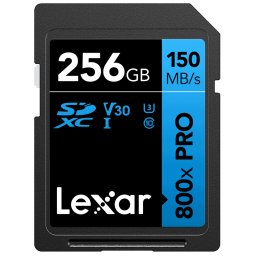 Card de memorie Lexar Professional 800x PRO, 256 GB, SDXC, UHS-I U3, V30