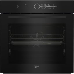 Cuptor incorporabil Beko BCBIE17300KSB, Electric, 72 l, AirFry, Autocuratare hidrolitica, Gatire 3D, Inchidere Amortizata, Grill, Rafturi telescopice, Booster, Clasa A+, Sticla neagra