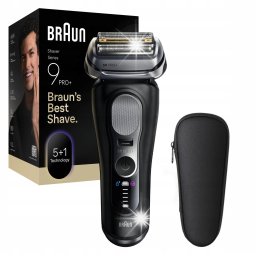 Aparat de ras electric Braun Series 9 PRO+ 9600S, 5+1, Pro SensoAdapt, negru, set cu etui si accesorii