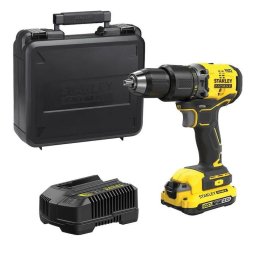 Masina de gaurit si insurubat cu percutie Stanley SFMCD715D1K, 18 V, 1900 rpm, 60 Nm, Acumulator 2.0 Ah, Valiza depozitare