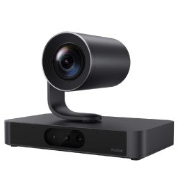 Camera inteligenta Yealink 1206679, SmartVision 80 cu patru ochiuri, PTZ optic 20X, 4K, Negru
