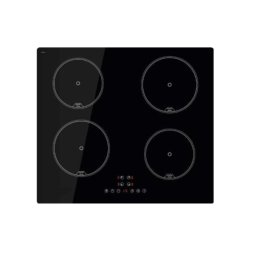 Plita cu inductie incorporabila Cata IB 6324E2 BK, 59cm, 4 zone de gatit, Touch control, Neagra