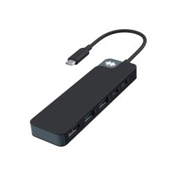 Hub USB-C Hyper HyperDrive Flex 5 Port, 2x USB-A, 1x USB-C, 1x HDMI, Negru