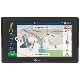 Navigatie GPS Navitel E777 Truck, pentru Auto, Cargo si Camioane, ecran de 7-inch TFT, Touch screen, 47 harti incluse, actualizari gratuite prin USB, alerte radar, Negru