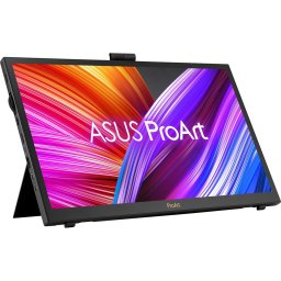 Monitor LED ASUS ProArt PA169CDV, 40cm (15.6inch), IPS, 4K UHD (3840 × 2160 pixeli), 10ms, 60Hz, USB-C, HDMI, Negru